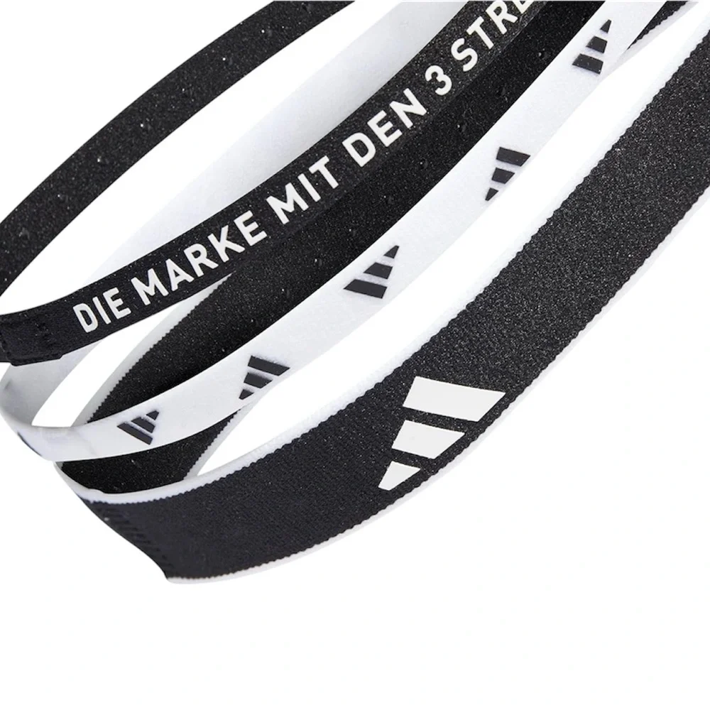 ADIDAS 3PP HEADBAND New Black/White Perfect for Soccer, Tennis & more